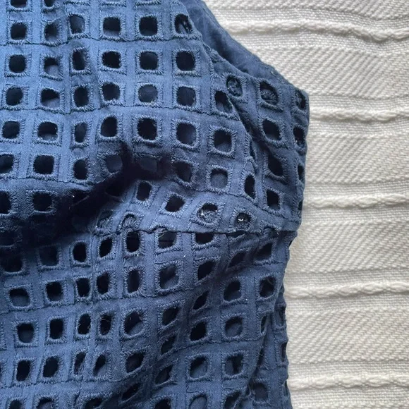 Preppy blue Madewell summer mini dress - Picture 7 of 7